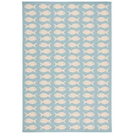Safavieh 2 ft. x 3 ft. 7 in. Courtyard Rectangle Area Rug, Aqua & Beige CY6013-223-2